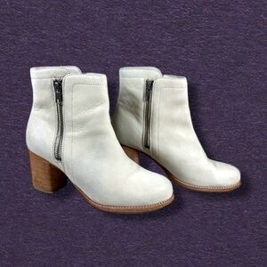 Frye Addie Double Zip Nubuck Leather Ankle Booties